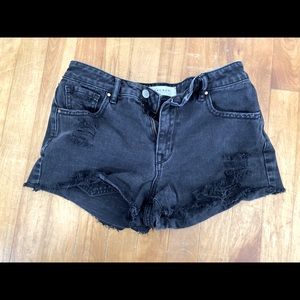 Pacsun festival style denim shorts